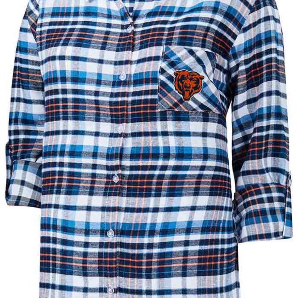 NWT Concepts Sport Chicago Bears Womens 2XL Loungewear Sleep Shirt